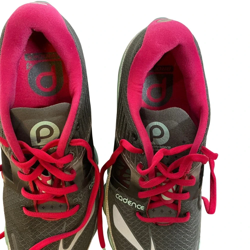 Brooks Cadence Running Shoes‎ Wmns 11B Gray Pink Stability Athletic Minimalist